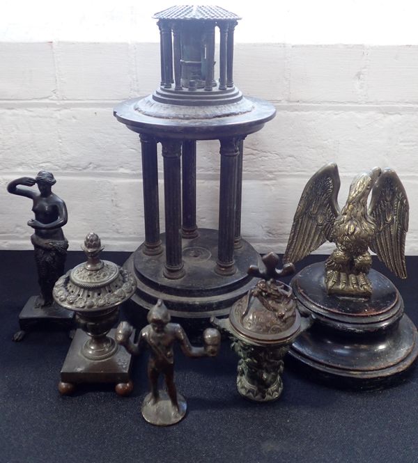 A COLLECTION OF GRAND TOUR BRONZES