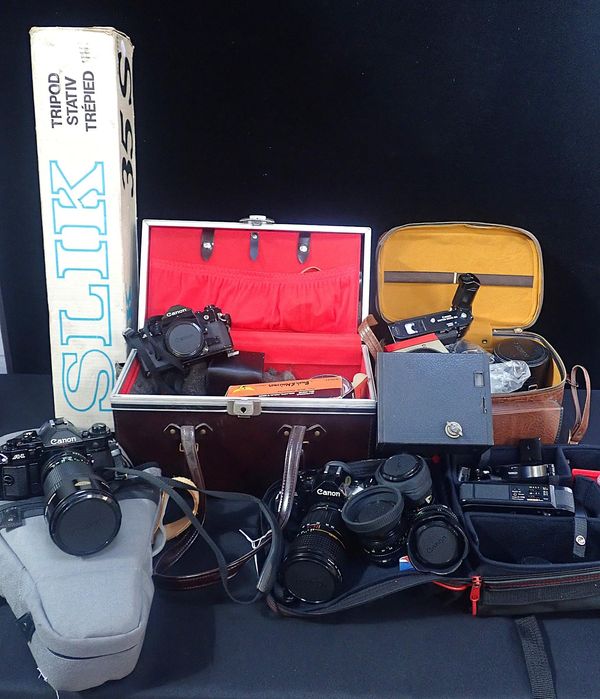 THREE CANON A-1 CAMERAS