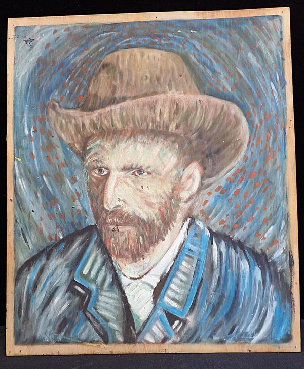 AFTER VINCENT VAN GOGH: COPY OF HIS SELF PORTRAIT