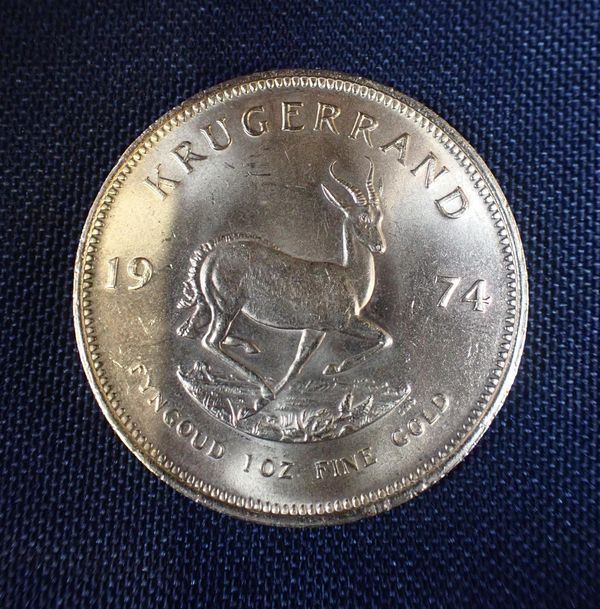 A 1974 GOLD KRUGERAND