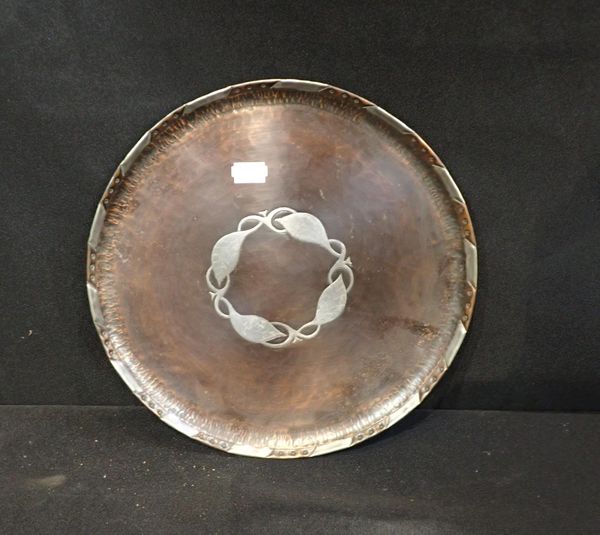 A PAUL GILLING ARTS & CRAFTS COPPER TRAY