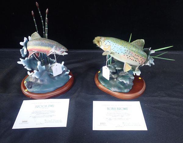 TROUT TREASURES SCULPTURE COLLECTION, FRANZ DUTZLER