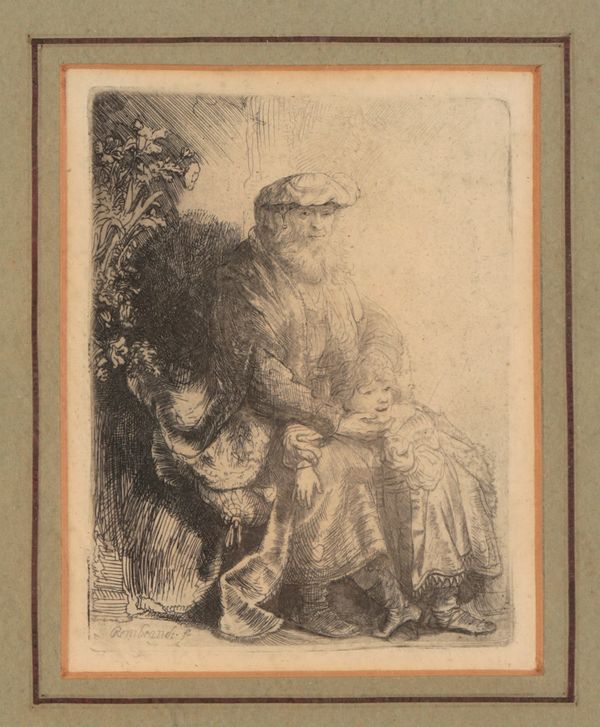 AFTER REMBRANDT VAN RIJN (1606-1669) 'Abraham caressing Isaac'