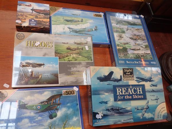 A COLLECTION OF RAF AND MILITARY JIGSAWS