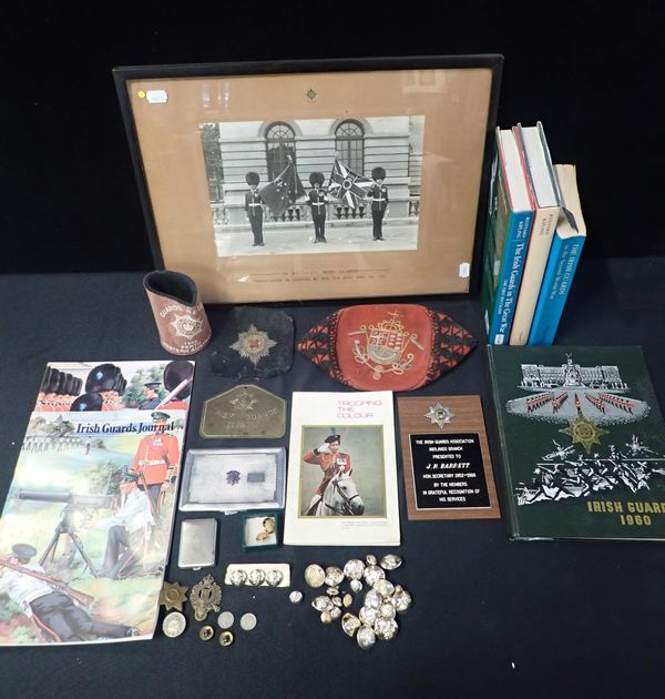 A COLLECTION OF IRISH GUARDS MEMORABILIA