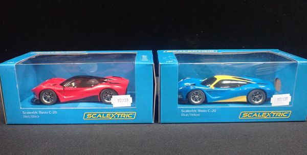 TWO BOXED SCALEXTRIC 'RASIO C-20' RACING CARS