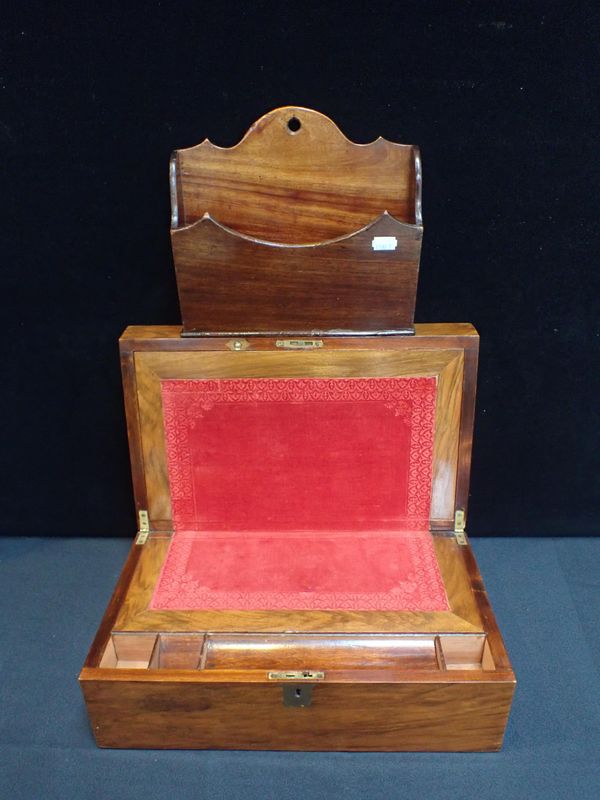A VICTORIAN MAHOGANY WRITING SLOPE