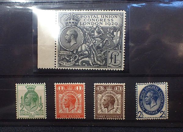 STAMPS: GB 1929 PUC SET