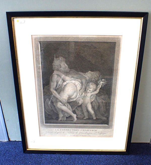 AN EROTIC ENGRAVING: 'LA CORRECTION CONJUGALE' AFTER A.E. GIBELIN