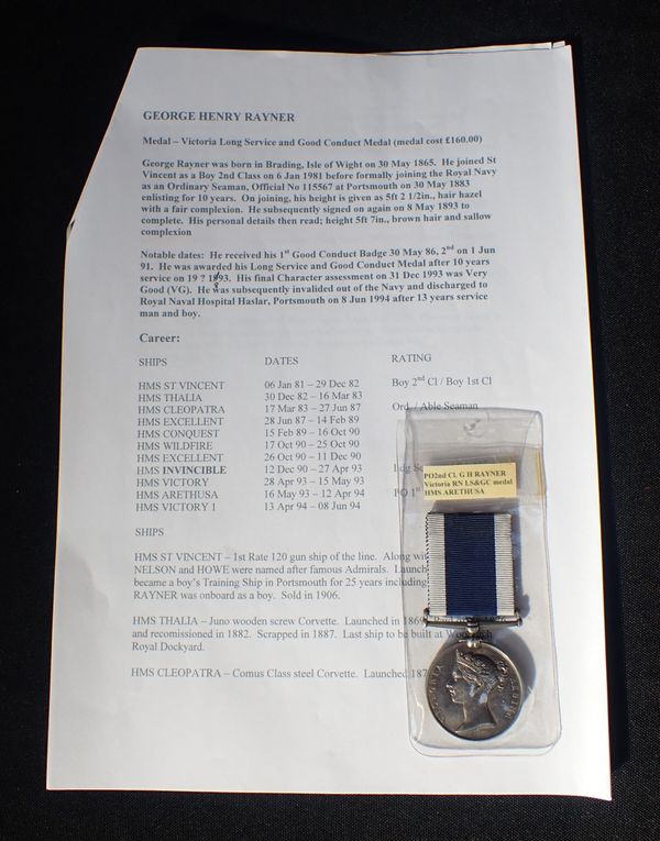 ROYAL NAVAL LONG SERVICE AND GOOD CONDUCT MEDAL