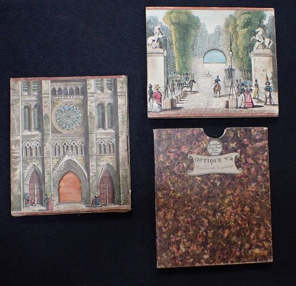 TWO FRENCH 'OPTIQUE' FOLDING PEEPSHOWS
