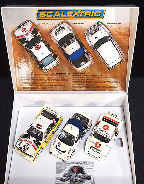 SCALEXTRIC 'STIG BLOMQVIST RALLY LEGEND' TRIPLE SET
