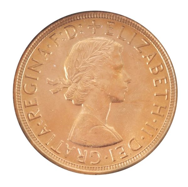 A 1957 QUEEN ELIZABETH II GOLD SOVEREIGN