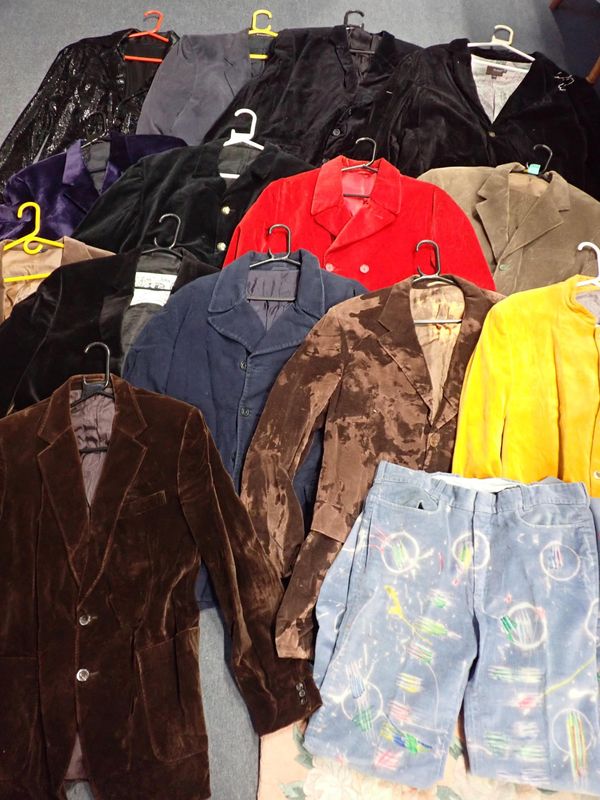 A QUANTITY OF VELVET AND SIMILAR JACKETS