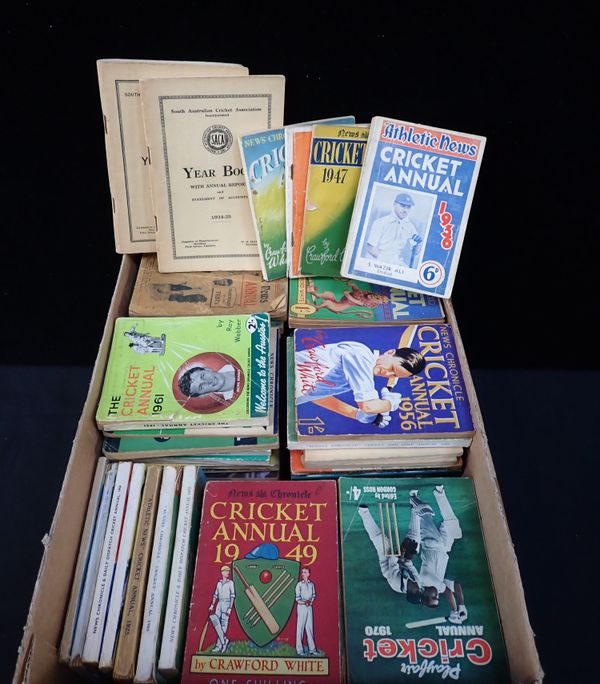 A QUANTITY OF CRICKET ANNUALS