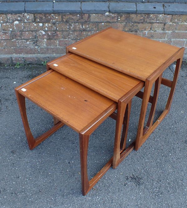 A NEST OF THREE G-PLAN TEAK OCCASIONAL TABLES