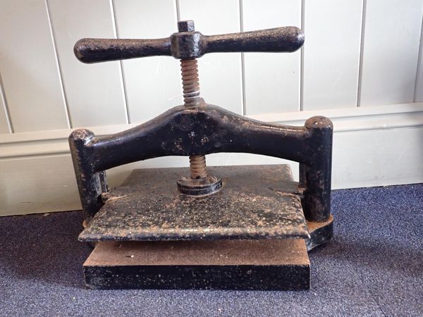 A CAST IRON BOOK PRESS