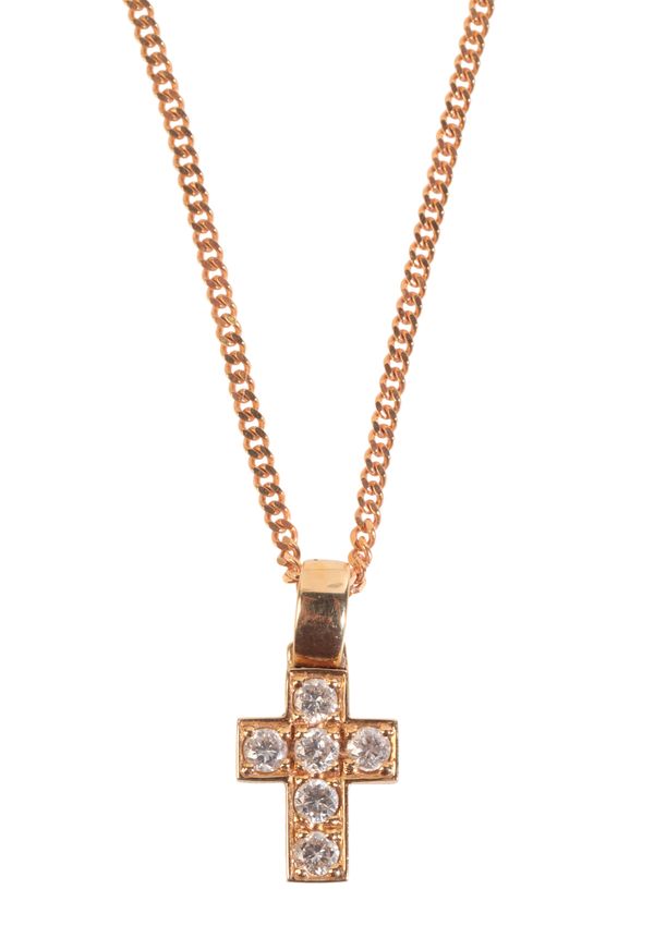 A DIAMOND CRUCIFIX PENDANT