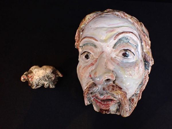 MICHAEL FLYNN, b.1947: A LIFESIZE HEAD MAQUETTE: