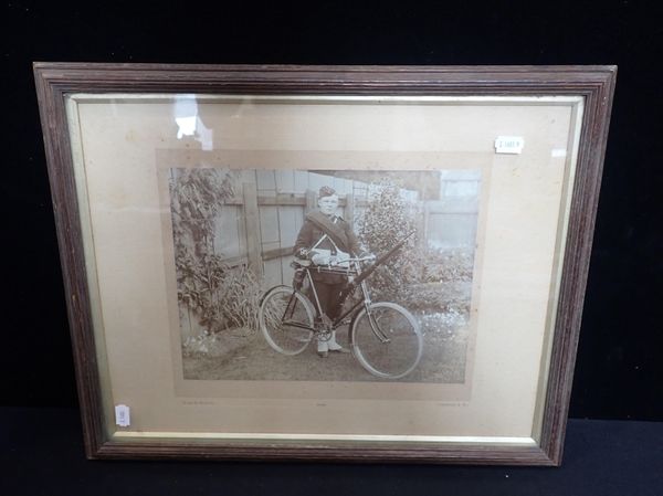 A PHOTOGRAPH OF SOLDIER FROM A CYCLE BATTALION