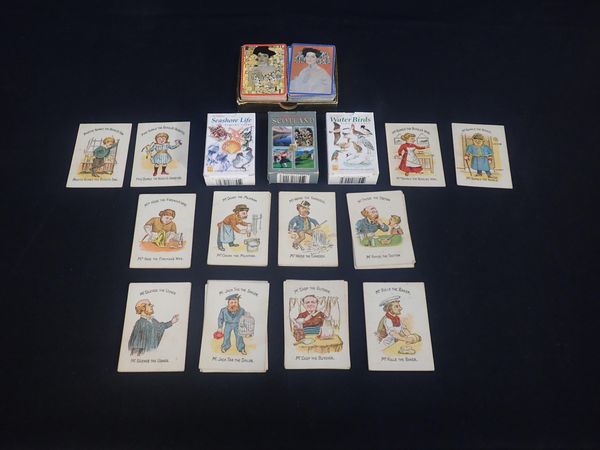 VICTORIAN SET OF HAPPY FAMILIES CARDS