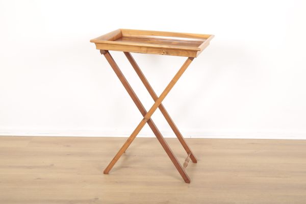 A WALNUT AND BURR WOOD BUTLER'S TRAY BY DAVID LINLEY