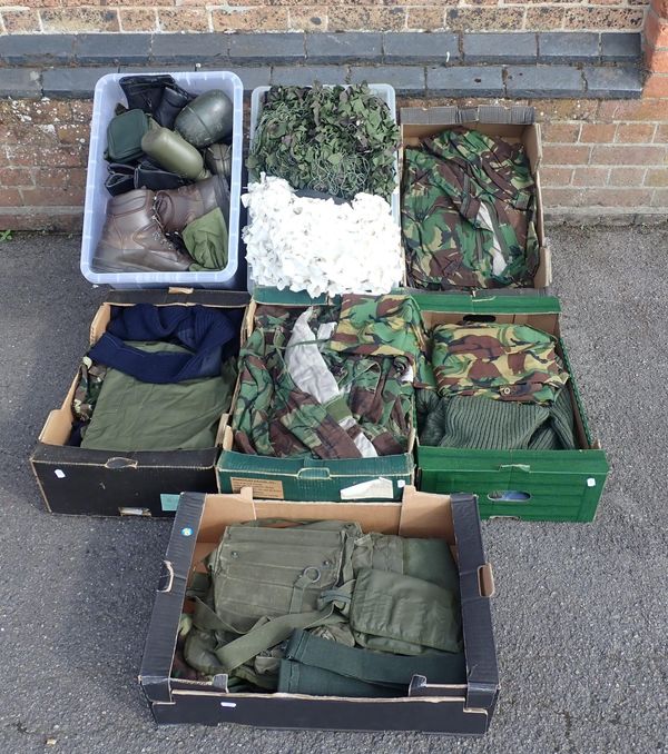 A LARGE QUANTITY OF ARMY SURPLUS ITEMS