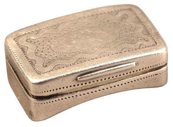 A GEORGE III SILVER VINAIGRETTE