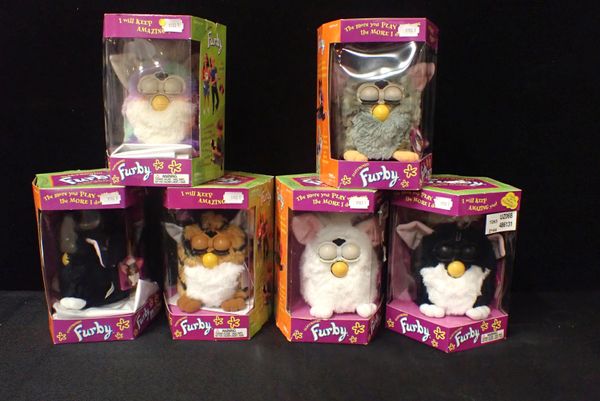 SIX BOXED ORGINAL 1998 FURBIES