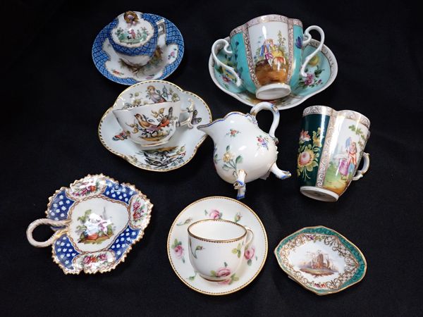A COLLECTION OF MEISSEN/DRESDEN PORCELAIN