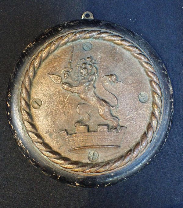 A BRONZE SHIP'S TAMPION