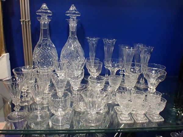 A COLLECTION OF VICTORIAN AND LATER GLASS WARE