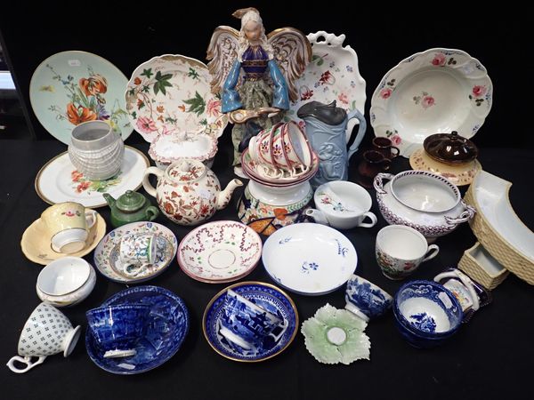 A COLLECTION OF MOSTLY 19th CENTURY CERAMICS