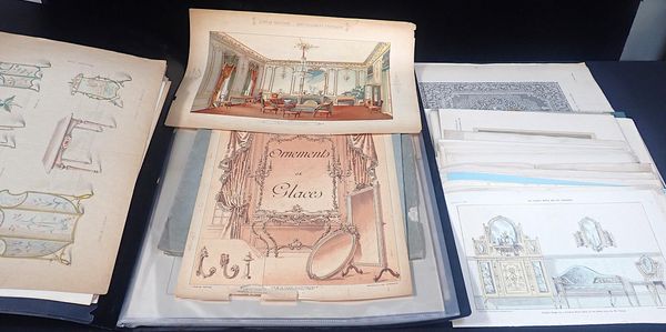 A COLLECTION OF ARCHITECTURAL AND DESIGN PRINTS