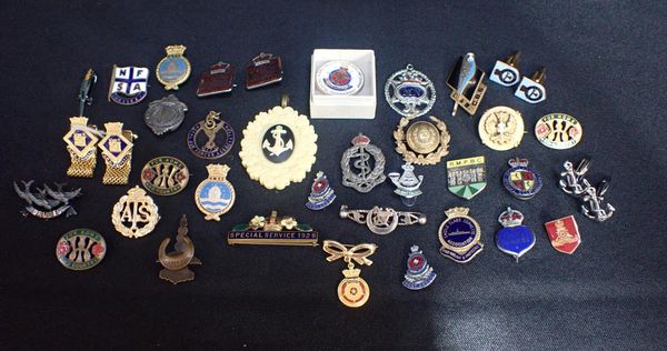 A COLLECTION OF W.V.S, W.I, AND OTHER BADGES