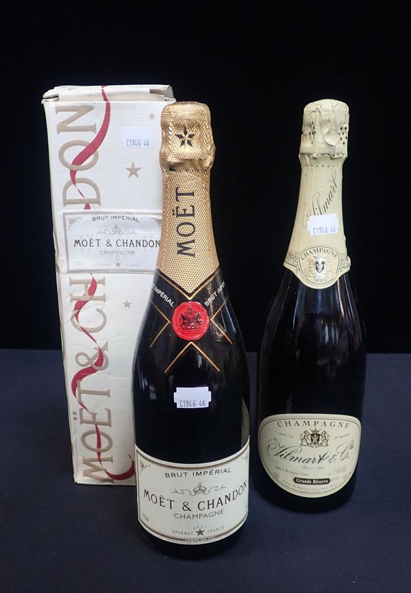 A BOTTLE OF MOET AND CHANDON CHAMPAGNE