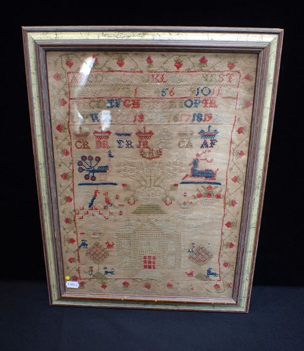 A 19th CENTURY NEEDLEWORK SAMPLER