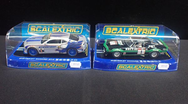 TWO BOXED SCALEXTRIC 'CHEVROLET CAMARO' CARS