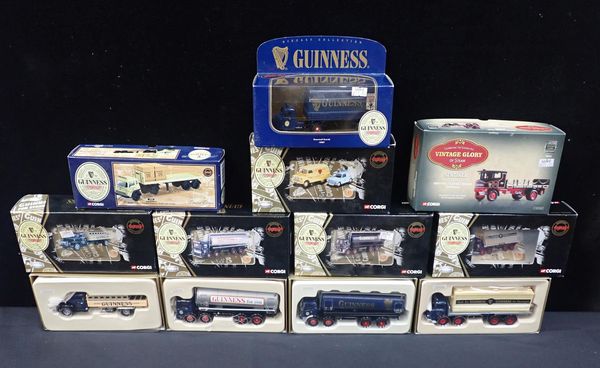 A COLLECTION OF BOXED CORGI 'GUINNESS' DIECAST VEHICLES