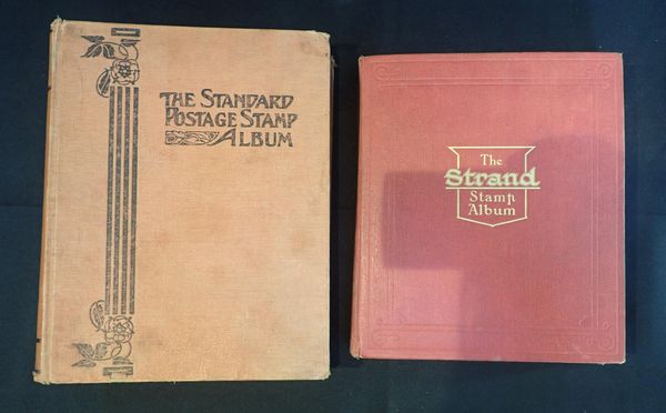 AN OLD TIME STAMP COLLECTION IN TWO ALBUMS