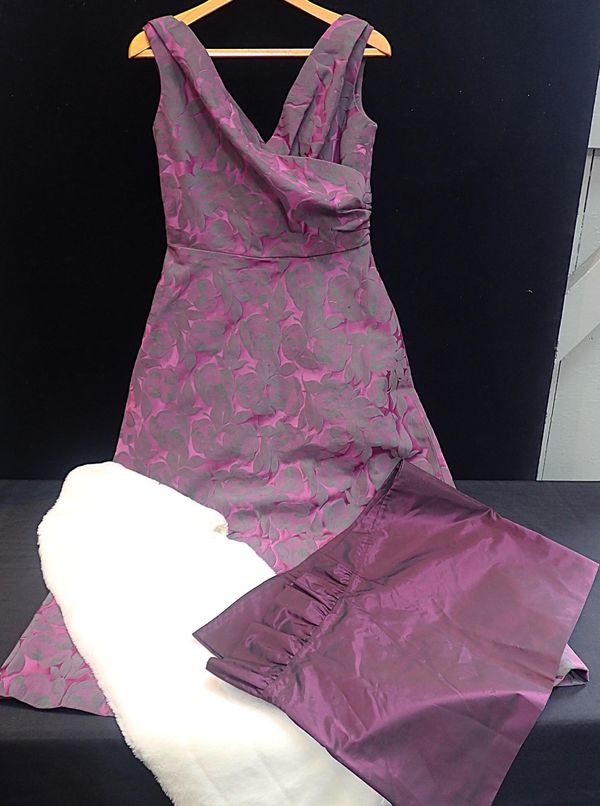 JOHN SELBY PURPLE SILK DRESS