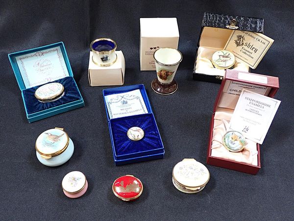 COLLECTION OF MODERN ENAMELS