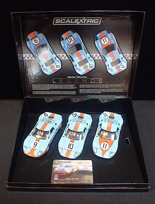 SCALEXTRIC LEGENDS '1968 GULF' TRIPLE PACK
