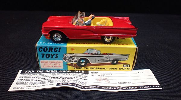 CORGI FORD THUNDERBIRD OPEN SPORTS CAR 215S