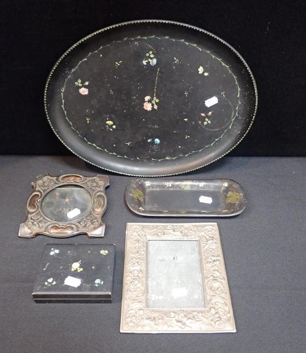 A PAPIER MACHE TRAY