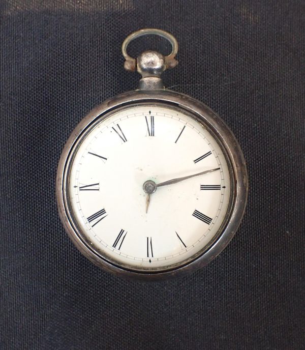 PEACH, BEAMINSTER: A SILVER PAIR-CASED WATCH