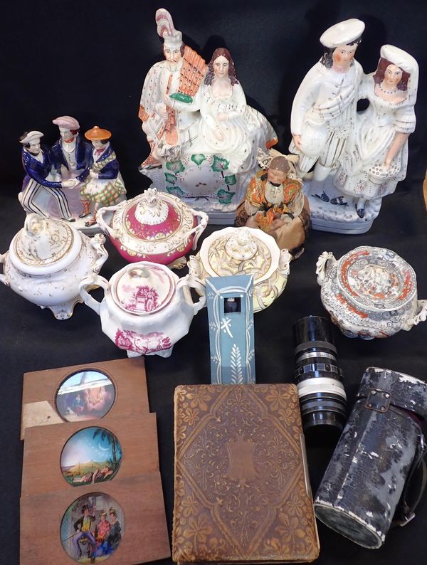 THREE 19th CENTURY STAFFORDSHIRE FIGURES