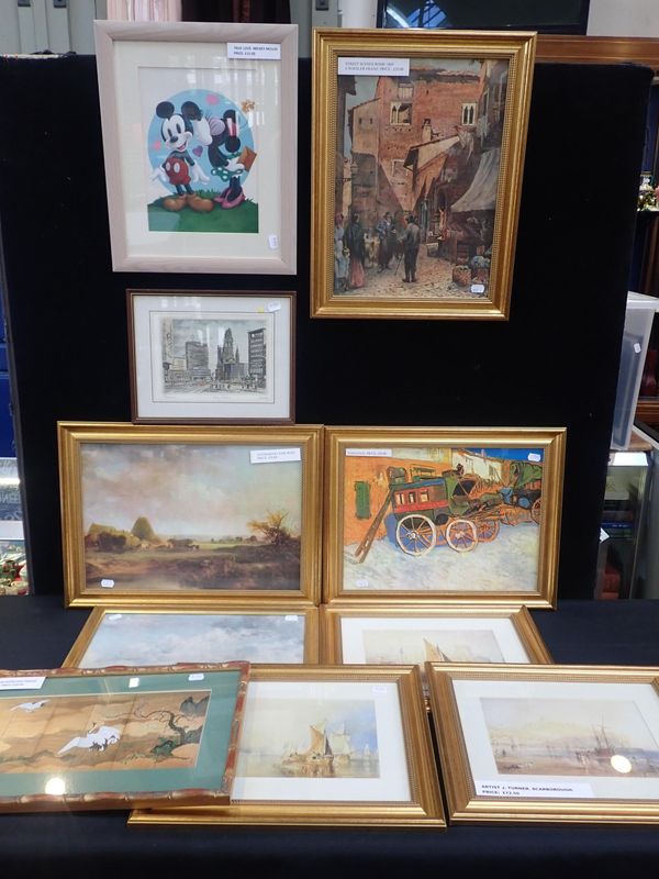 A COLLECTION OF PRINTS AFTER FAMOUS ARTISTS