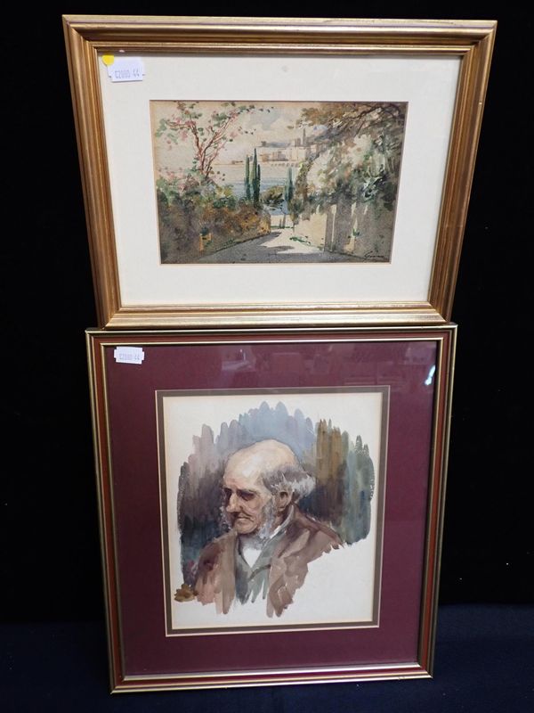 INDISTINCTLY SIGNED: ITALIAN COASTAL VIEW