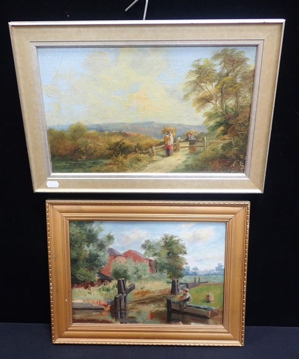 JOHN BARKER, 'GLEANERS AT LIMPLEY STOKEPLEY’